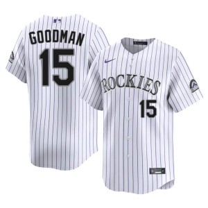 The Rox Hunter Goodman Player Mens #15 White Jersey 537108-814