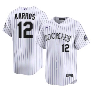COL Men's White New Kyle Karros #12 Jersey 463865-595