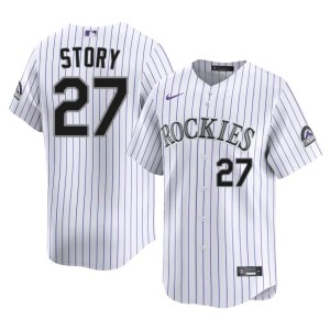 COL Rox White Mens Trevor Story Popular #27 Jersey 567754-352
