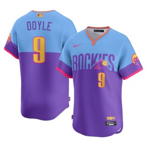 Colorado Rockies Brenton Doyle Purple/Blue City Connect #9 Men 2026-27 Jersey 940822-940