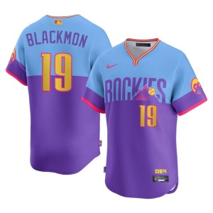 Rockies Charlie Blackmon Purple/Blue Popular Men's #19 City Connect Jerseys 198860-589