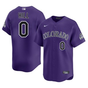 Colorado #0 Men Authentic Jaden Hill Purple Jersey 985584-293