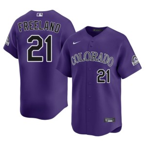 The Rocks Player Men's Kyle Freeland Purple #21 Jersey 238598-315