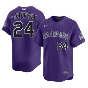 Colorado Rockies Authentic #24 Purple Michael Lorenzen Mens Jersey 132020-145