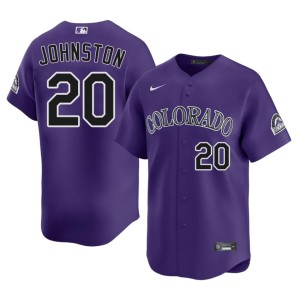 COL #20 Troy Johnston Limited Men Purple Jersey 907686-199