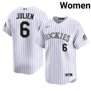 COL Rox Women Edouard Julien #6 Popular White Jerseys 116162-217