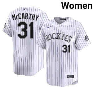 Colorado Jake McCarthy Popular #31 White Womens Jerseys 198383-802