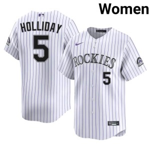 The Rocks White Womens New #5 Matt Holliday Jerseys 934450-264