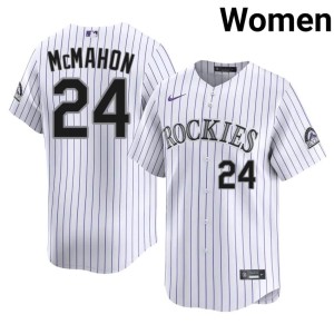 Rox #24 Ryan McMahon Official White Women's Jersey 539321-453
