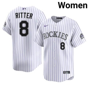 The Rox #8 White Women 2026 Ryan Ritter Jerseys 264951-385