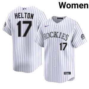 Rocks Player #17 White Women's Todd Helton Jersey 516433-841