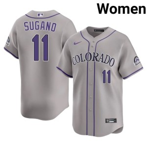 Rocks #11 Gray Tomoyuki Sugano Women's Stitched Jersey 321464-532