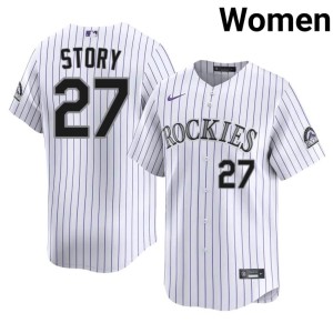 COL White Trevor Story Women #27 New Jerseys 923617-436
