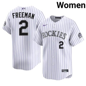 Colorado Rox Authentic Tyler Freeman Women White #2 Jerseys 849673-346