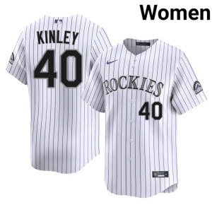 COL Rocks Authentic White #40 Women's Tyler Kinley Jerseys 976436-688