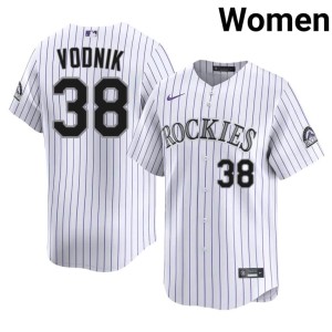 Colorado Rockies #38 Women's 2026 Victor Vodnik White Jerseys 986324-578