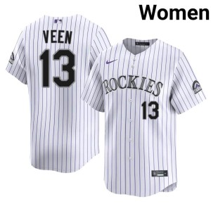 COL #13 Player White Zac Veen Women Jerseys 683041-716