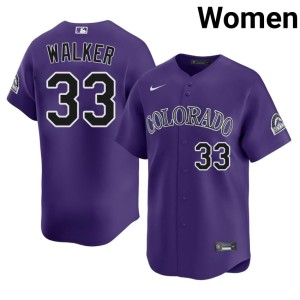 Rocks Purple Women Larry Walker #33 2026 Jersey 233042-200