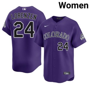 COL 2026-27 Michael Lorenzen Purple #24 Women Jerseys 651221-862
