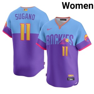 The Rox Purple/Blue Womens #11 Tomoyuki Sugano City Connect Replica Jerseys 271001-601