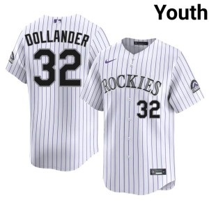 Rox #32 Replica Chase Dollander Youth White Jersey 413725-484