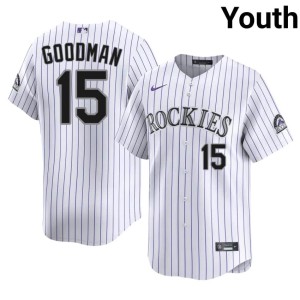 Colorado Rox #15 Youth 2026 Hunter Goodman White Jerseys 190469-291