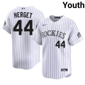 COL Jimmy Herget White #44 Youth Popular Jerseys 505520-256