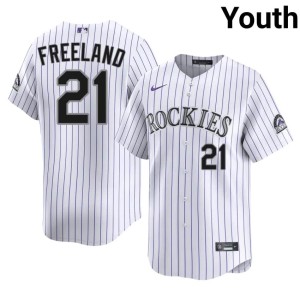 COL Rox Youth White #21 2026 Kyle Freeland Jerseys 349071-376