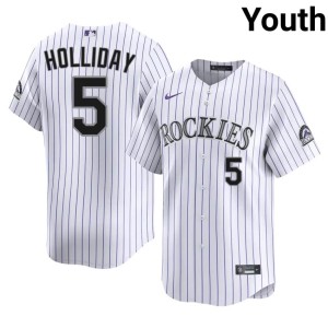Rox #5 Matt Holliday 2026-27 Youth White Jersey 765124-792