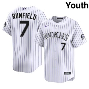 The Rocks White Youth #7 TJ Rumfield Stitched Jersey 650699-781
