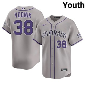 COL MLB Youth #38 Gray Victor Vodnik Jersey 828889-714