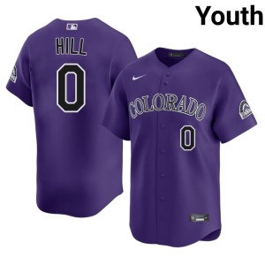 COL Player #0 Purple Youth Jaden Hill Jerseys 975425-701