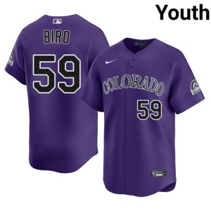 COL Rox Purple Jake Bird #59 Popular Youth Jersey 400613-474