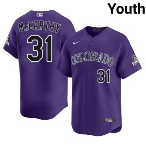 The Rocks Youth Jake McCarthy #31 Official Purple Jersey 910635-473