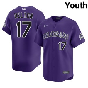 The Rocks #17 Youth Todd Helton Purple Popular Jersey 549958-100