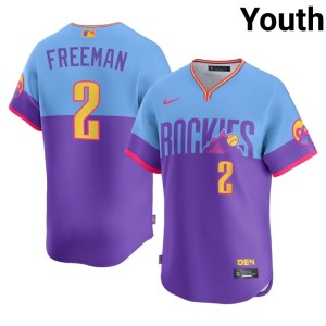 Rox City Connect Youth Purple/Blue Game Tyler Freeman #2 Jerseys 148812-585