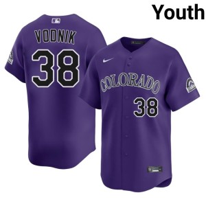 COL Rockies Purple Youth Victor Vodnik #38 Replica Jerseys 959270-877