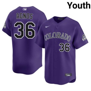The Rocks Zach Agnos Youth #36 Purple 2026-27 Jersey 409495-131